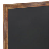 English Elm EE1978 Rustic Commercial Grade Magnetic Wall Mounted Chalkboard Torched Brown EEV-14280