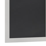 English Elm EE1978 Rustic Commercial Grade Magnetic Wall Mounted Chalkboard Solid White EEV-14286