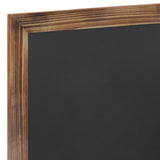 English Elm EE1978 Rustic Commercial Grade Magnetic Wall Mounted Chalkboard Torched Brown EEV-14292