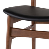 Colby Black Naugahyde Dining Chair