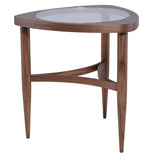 Isabelle Glass Glass Side Table