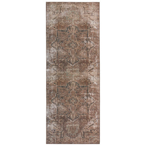 Jaipur Living Harman Hold Minita Kate Lester HHB03 Power Loomed 100% Polyester Medallion Area Rug Brown 100% Polyester RUG154738