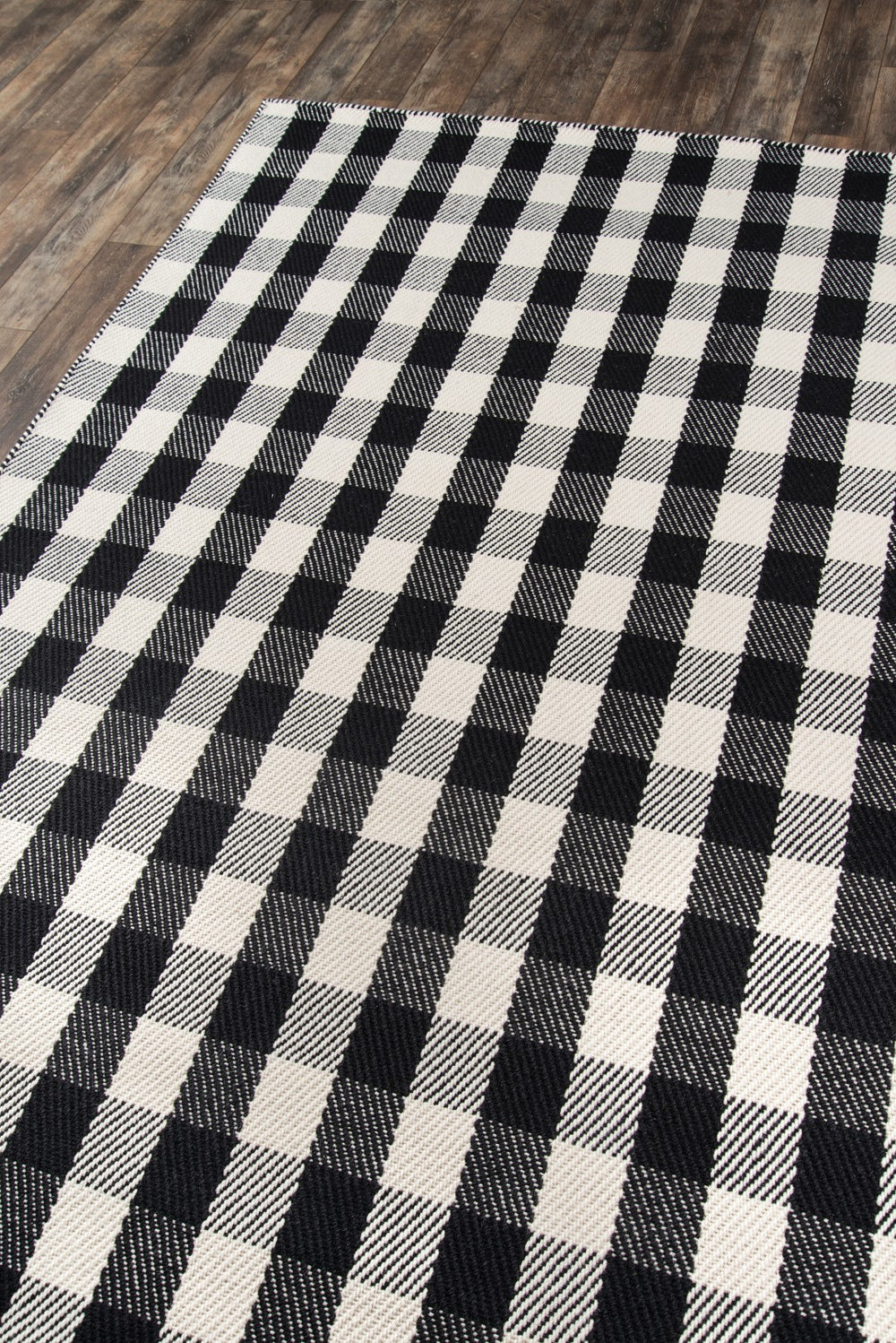 Momeni Madcap Cottage Highland Fling HGH-1 Hand Tufted Modern Plaid Indoor Area Rug Black 7'9" x 9'9" HIGHFHGH-1BLK7999
