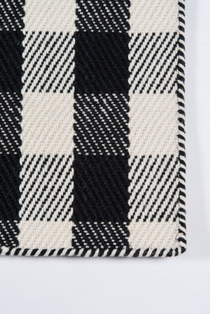 Momeni Madcap Cottage Highland Fling HGH-1 Hand Tufted Modern Plaid Indoor Area Rug Black 7'9" x 9'9" HIGHFHGH-1BLK7999