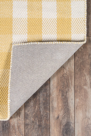 Momeni Madcap Cottage Highland Fling HGH-1 Hand Tufted Modern Plaid Indoor Area Rug Gold 7'9" x 9'9" HIGHFHGH-1GLD7999