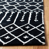 Himalaya 903 Contemporary Hand Tufted 70% Wool, 30% Viscose Rug Black / Ivory