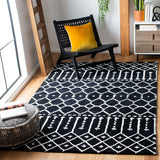 Himalaya 903 Contemporary Hand Tufted 70% Wool, 30% Viscose Rug Black / Ivory