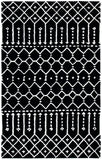 Himalaya 903 Contemporary Hand Tufted 70% Wool, 30% Viscose Rug Black / Ivory