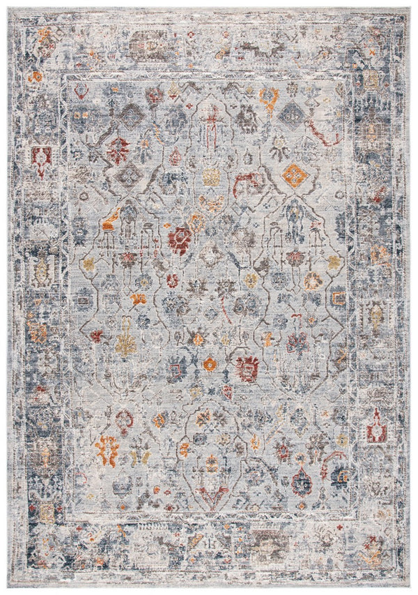 History 500 History 546 Transitional Power Loomed 18.5% Polypropylene, 81.5% Polyester Rug Light Grey / Gold