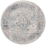 History 500 History 584 Transitional Power Loomed 17.5% Polypropylene, 82.5% Polyester Rug Light Grey / Navy