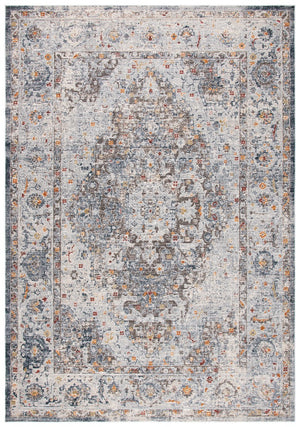 History 500 History 587 Transitional Power Loomed 16.5% Polypropylene, 83.5% Polyester Rug Grey / Light Grey