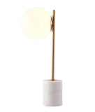 Bethel Gold Table Lamp in Metal & Marble