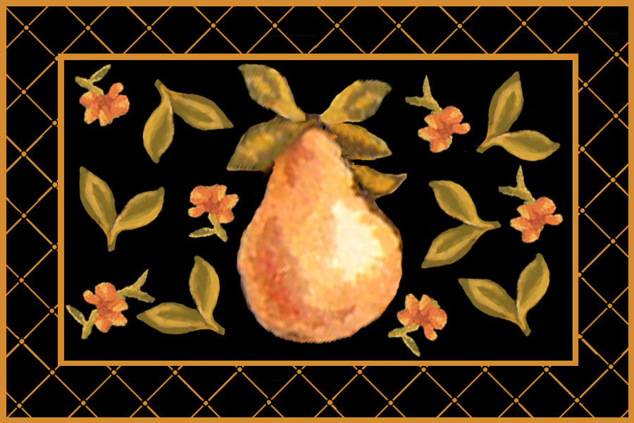 Chelsea Hk163 Hand Hooked Wool Pile Rug in Black 2ft-9in x 4ft-9in