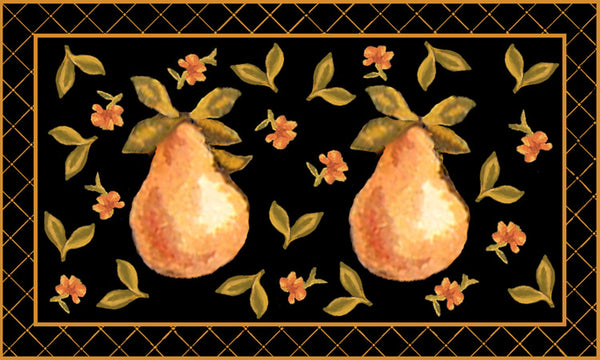 Chelsea Hk163 Hand Hooked Wool Pile Rug in Black 2ft-9in x 4ft-9in