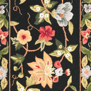 Hk311 Luxurious Hand Hooked Wool Pile Rug - Stunning Design for Cozy Home Interiors and Comfort