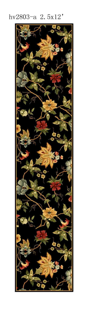 Hk311 Luxurious Hand Hooked Wool Pile Rug - Stunning Design for Cozy Home Interiors and Comfort