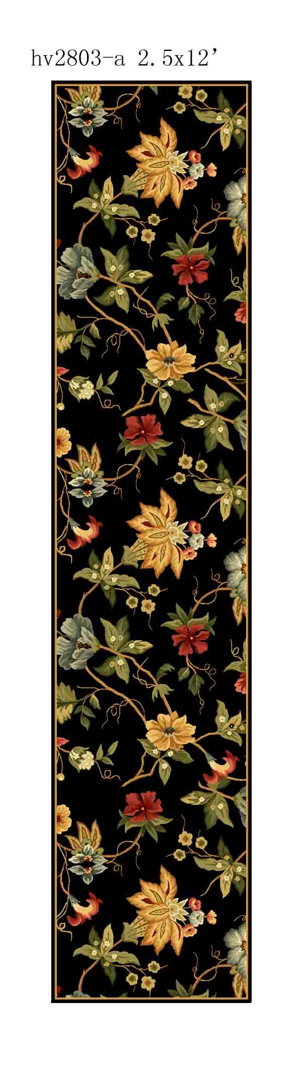 Hk311 Luxurious Hand Hooked Wool Pile Rug - Stunning Design for Cozy Home Interiors and Comfort