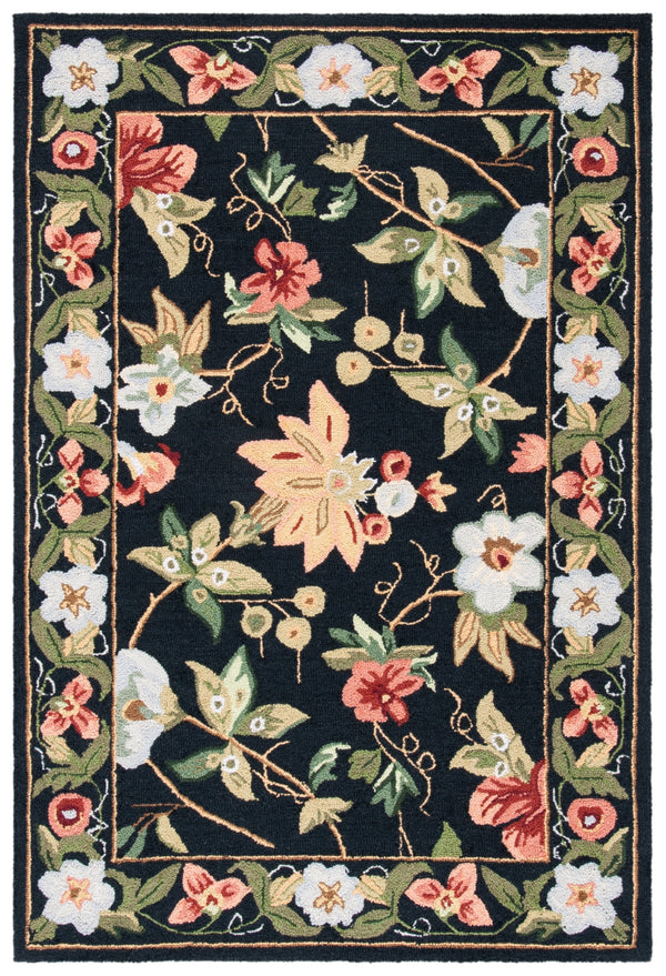 Hk311 Luxurious Hand Hooked Wool Pile Rug - Stunning Design for Cozy Home Interiors and Comfort