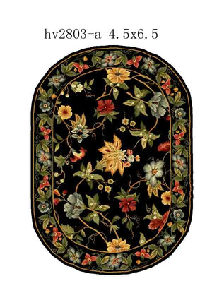 Hk311 Luxurious Hand Hooked Wool Pile Rug - Stunning Design for Cozy Home Interiors and Comfort