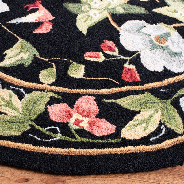 Hk311 Luxurious Hand Hooked Wool Pile Rug - Stunning Design for Cozy Home Interiors and Comfort