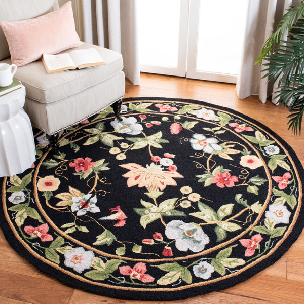 Hk311 Luxurious Hand Hooked Wool Pile Rug - Stunning Design for Cozy Home Interiors and Comfort