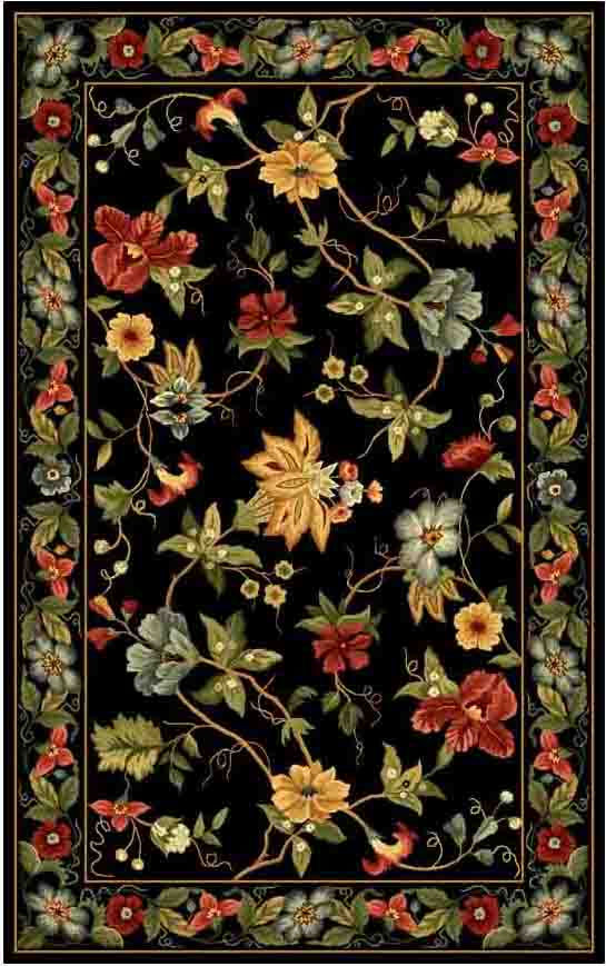 Hk311 Luxurious Hand Hooked Wool Pile Rug - Stunning Design for Cozy Home Interiors and Comfort