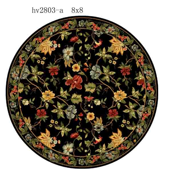 Hk311 Luxurious Hand Hooked Wool Pile Rug - Stunning Design for Cozy Home Interiors and Comfort