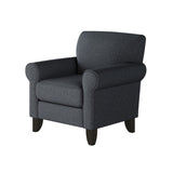 Fusion 512-C Transitional Accent Chair 512-C  Truth or Dare Navy Accent Chair