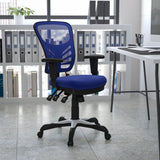 English Elm EE2005 Contemporary Commercial Grade Mesh Executive Office Chair Blue EEV-14593