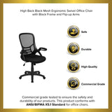 English Elm EE2014 Contemporary Commercial Grade Mesh Executive Office Chair Black EEV-14629