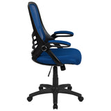 English Elm EE2014 Contemporary Commercial Grade Mesh Executive Office Chair Blue EEV-14630