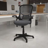 English Elm EE2014 Contemporary Commercial Grade Mesh Executive Office Chair Dark Gray EEV-14631