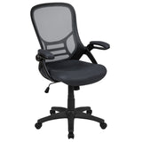 English Elm EE2014 Contemporary Commercial Grade Mesh Executive Office Chair Dark Gray EEV-14631