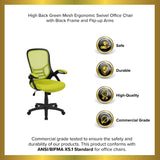 English Elm EE2014 Contemporary Commercial Grade Mesh Executive Office Chair Green EEV-14632