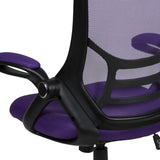 English Elm EE2014 Contemporary Commercial Grade Mesh Executive Office Chair Purple EEV-14635