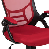 English Elm EE2014 Contemporary Commercial Grade Mesh Executive Office Chair Red EEV-14636