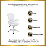 English Elm EE2014 Contemporary Commercial Grade Mesh Executive Office Chair White EEV-14637