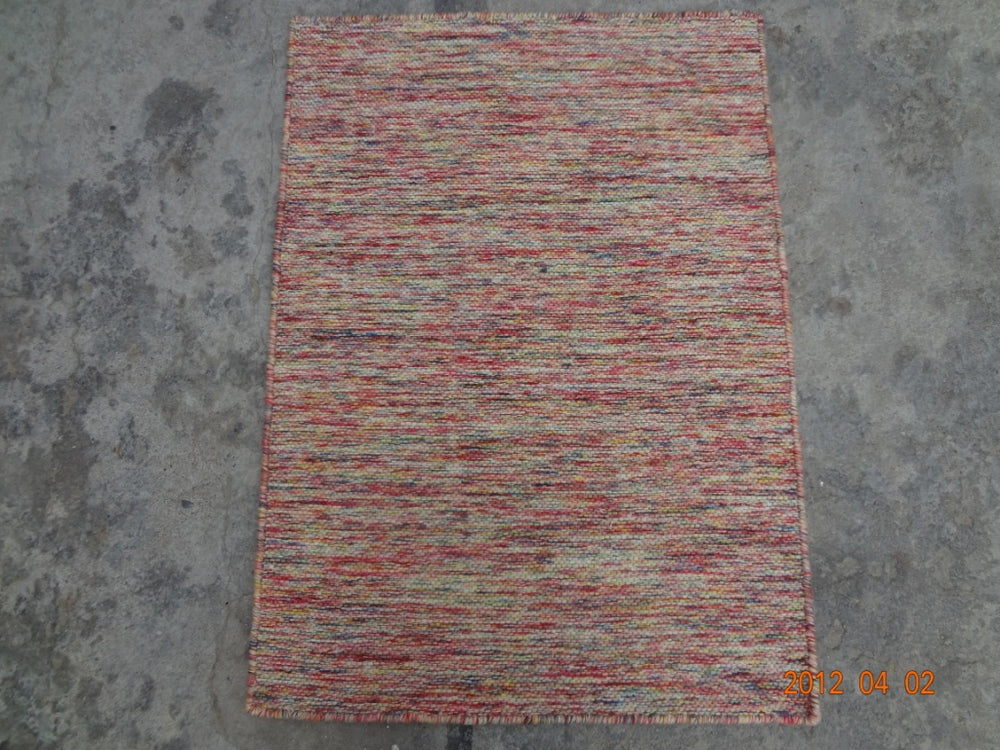 Hand Loom Flat Weave Hlf861 Hand Knotted Wool Pile Rug in Space, Multi 2ft x 3ft-4in