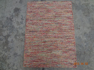 Hand Loom Flat Weave Hlf861 Hand Knotted Wool Pile Rug in Space, Multi 2ft x 3ft-4in