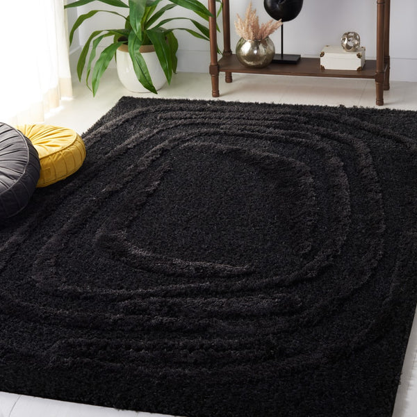 Safavieh Hi-Lo Shag 214 Power Loomed 80% Polyester/20% Polypropylene Shag & Flokati Rug HLS214Z-9