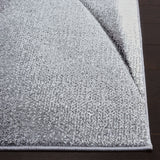 Hollywood 716 Contemporary Power Loomed 100% Polypropylene Rug Grey / Orange