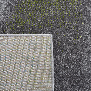 Hollywood 716 Contemporary Power Loomed 100% Polypropylene Rug Grey / Green