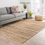 Jaipur Living Clifton Natural Solid Tan/ White Area Rug (9'6"X13'6")