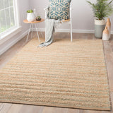 Jaipur Living Canterbury Natural Solid Tan/ Green Area Rug (6'X9')