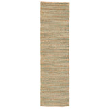 Jaipur Living Canterbury Natural Solid Tan/ Green Runner Rug (2'6"X9')