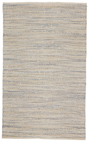Jaipur Living Canterbury Natural Stripe White/ Blue Area Rug (6'X9')