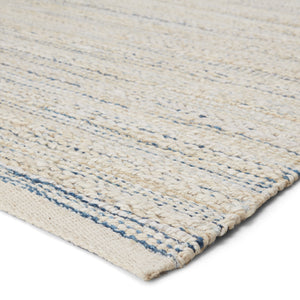 Jaipur Living Canterbury Natural Stripe White/ Blue Area Rug (6'X9')