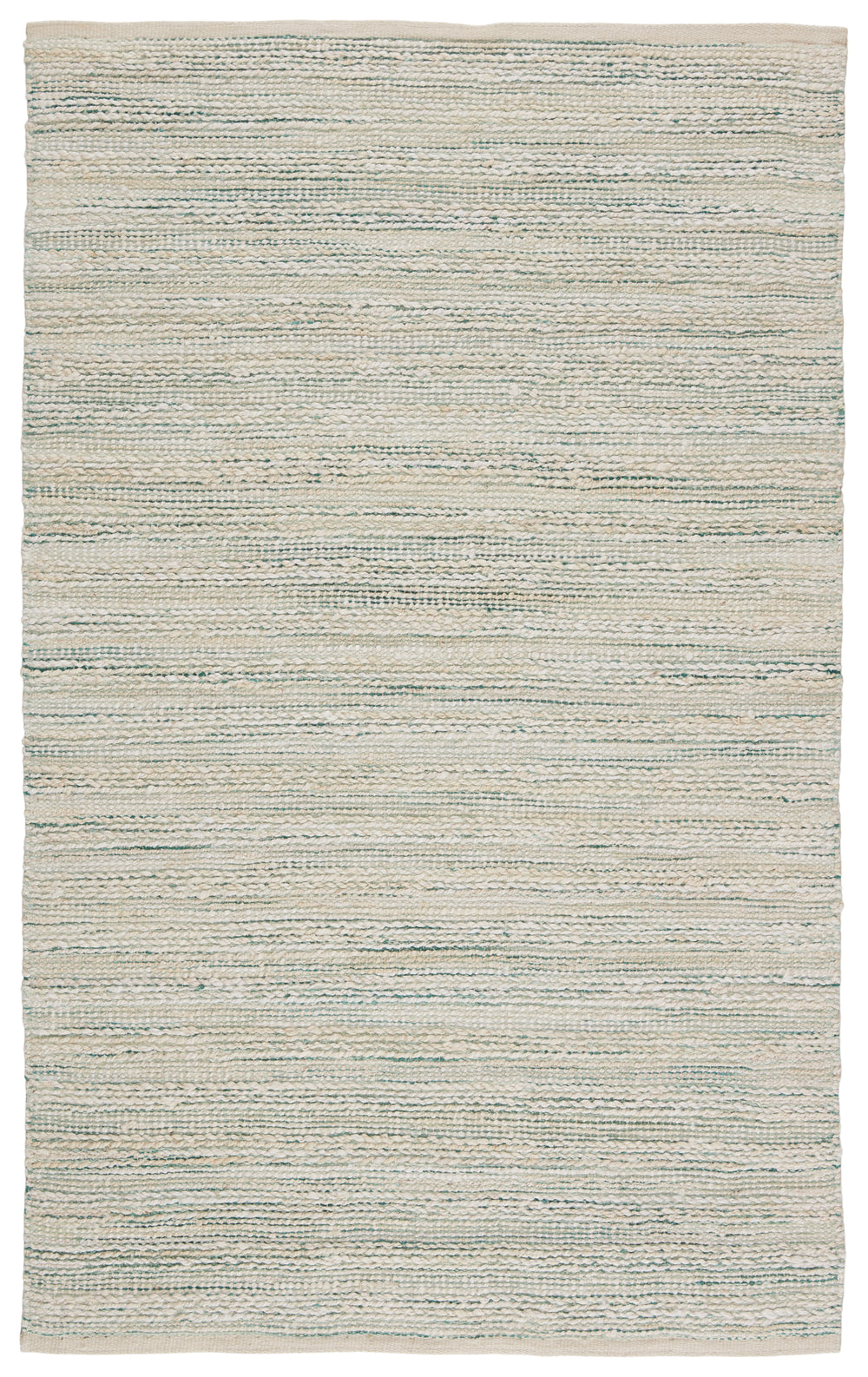 Jaipur Living Canterbury Natural Stripe White/ Turquoise Area Rug (6'X9')