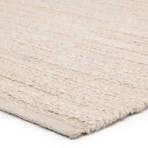 Jaipur Living Canterbury Handmade Solid White/ Beige Area Rug (9'X12')