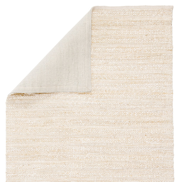 Jaipur Living Canterbury Handmade Solid White/ Beige Area Rug (9'X12')